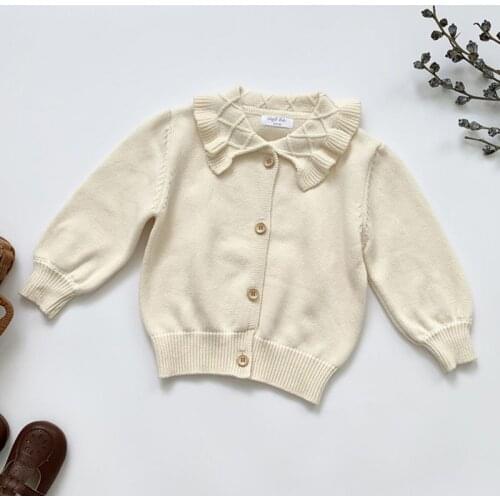 Cute Baby Kids Girls Long Sleeve Knit Cardigan Coat Autumn Winter Baby Kids Girls Cardigan Coat Childrens Clothes