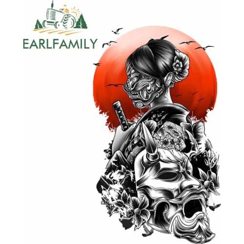 EARLFAMILY 13cm x 7.8cm For The Day of Sakura Car Repair Sticker DIY Decal Custom Printing Car Accessories Suitable for VAN RV