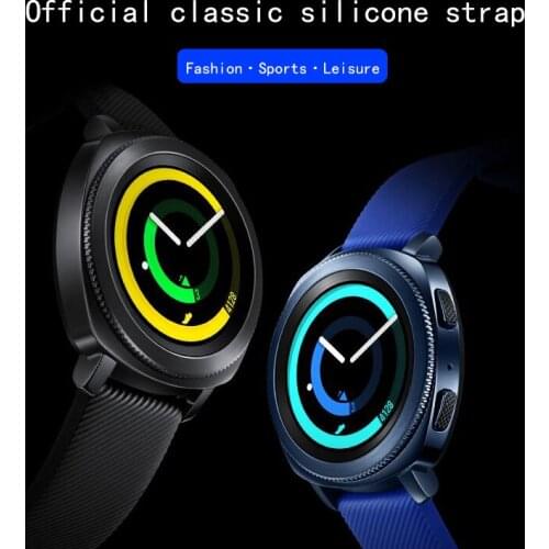 Genuine Solicone watch band For Samsung Gear Sport smart watchband Galaxy Watch 3 41mm 42mm straps sport bands