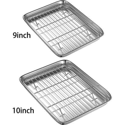 Toaster Oven Tray and Rack Set, with Cooling Rack,Dishwasher Safe