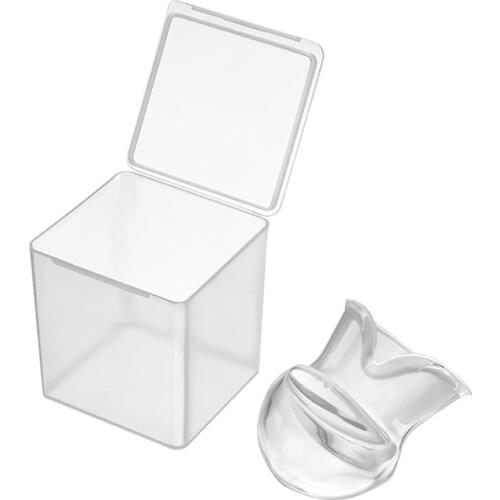 1PCS Transparent Silicone Anti Snoring Tongue Retaining Device Snore Solution Sleep Breathing Apnea Night Guard Aid Stop Sleeve