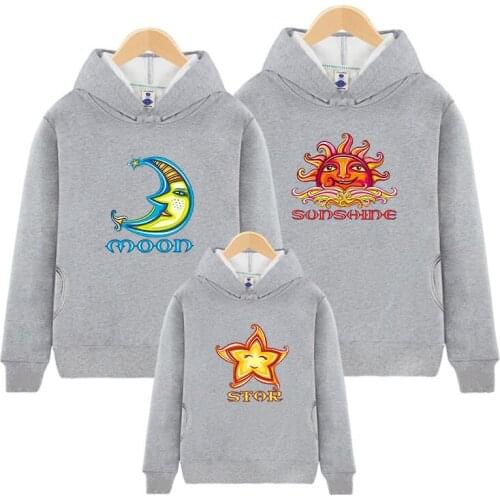 Family Matching Hoodies Autumn Winter Velvet Thick Casual Outerwear Christmas Father Son Mother Daughter Mommy Daddy Me Coat