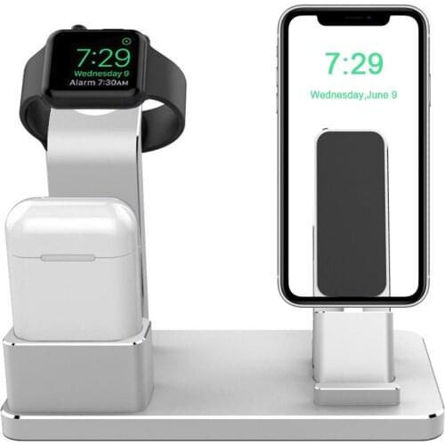 Charging Dock Station Stand Holder For Apple Watch 38mm 42mm 40mm 44mm For Apple Airpods For iPhone X XR XRS For iPad Air mini