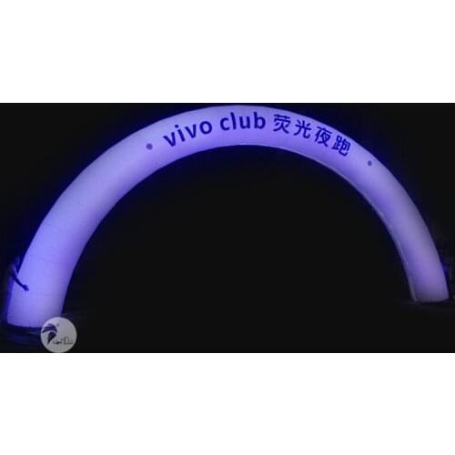 Factory Outlet Mall Opening Festival Promotional Night Run LED Inflatable Arch