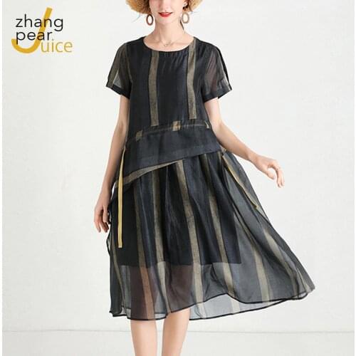 Летние платья в полоску Zhang Pear Juice China At AliExpress