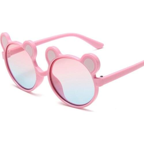 1pc Lovely Two Ear Childrens Sunglasses Girls Boys Cute Cartoon Sun Glasses for Kids Sunglasses UV400 Kids Animal Goggles