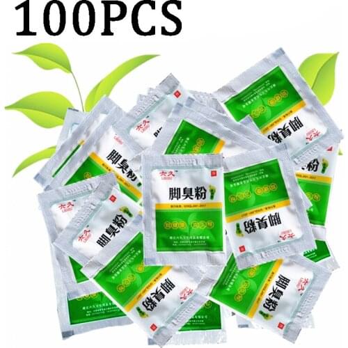 100pcs Deodorant Foot Bath Powder Deodorant Foot Sweat Foot Antipruritic Foot Odor Sweat Foot Bath Powder Footwear Deodorant