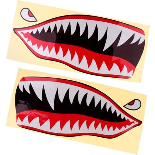 2pcs Set Waterproof Sticker Boat Sticker Car Sticker - Shark Design