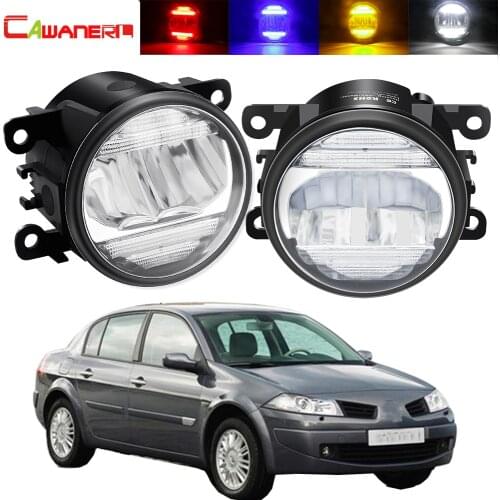 2in1 Fog Light + DRL 30W 8000LM Car Front Bumper Fog Light Assembly Daytime Running Lamp 12V For Renault Megane 2 3 2002-2015