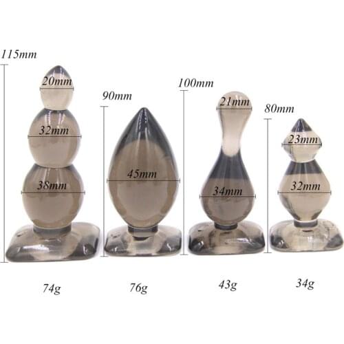 Anal Sex Toys For Woman Men Gay Silicone Jelly Anal Plug Adult Product Prostate Massager Anal Beads Butt Plugs Dildos Buttplug