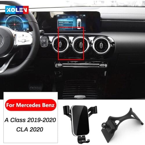 Car Mobile Phone Holder For Mercedes Benz A Class W177 CLA C118 W118 CLA250 220 A180 A200 AMG GPS Air Vent Mount Bracket Stand