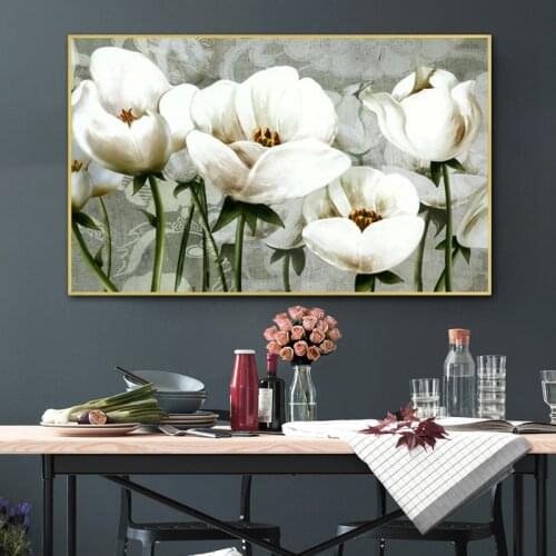 Flowers Canvas Prints Classcial Poster Canvas Painting Wall Art Pictures For Living Room Nordic Poster Modern Home Decor Cuadros