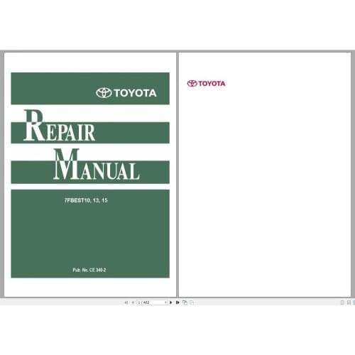 For Toyota Forklift Truck 8 Series Service Manuals PDF 4.34GB DVD
