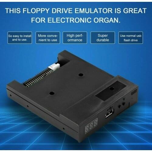 SFR1M44-U100K Black 3.5" MFM Floppy Disk Drive to USB emulator Simulation 1.44MB