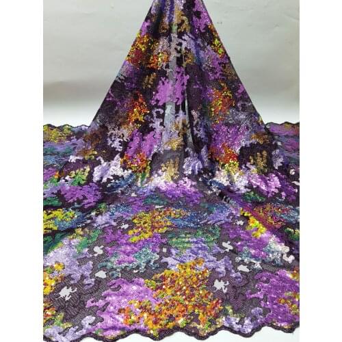 Pretty sequins French Nigerian Laces Fabric super Quality African Laces Fabric S-106885 for Wedding