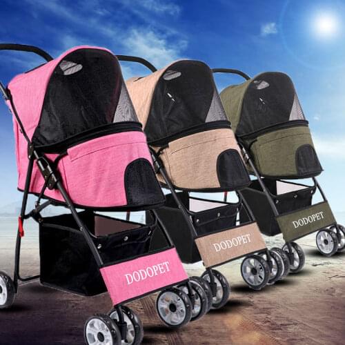 Hot Ultralight Dog Stroller Pet Puppy Breathable Travelling Carrier Cart Dog Walking/Shopping Stroller Folding Pet Buggy