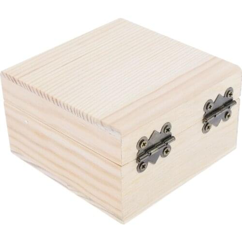 Small Wood Soap Case Holder Wooden Jewelry Box DIY Crafts Trinkets Container for Home Outdoor Hiking Camping Travel