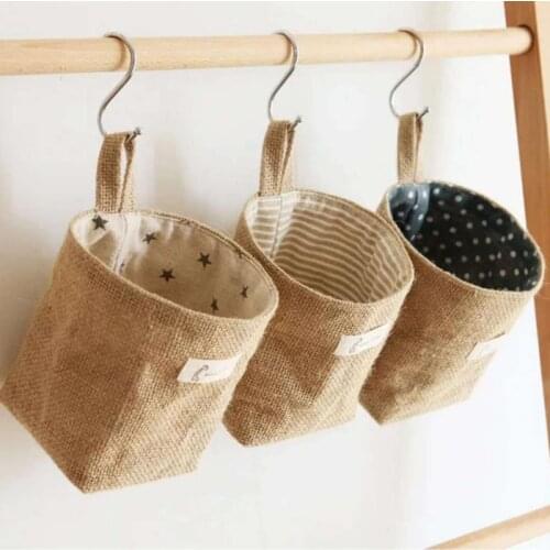 Wall-mounted Cloth Key Storage Bag Desk Organizer Student Stationery Storage Organize Cosmetics Suitable For Dormitory Kitchen