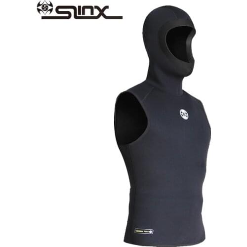 3MM Neoprene Scuba Diving Vest with cap Men hooded Waistcoat Sleeveless jacket WindSurfing vest drifting Snorkeling Swimwear