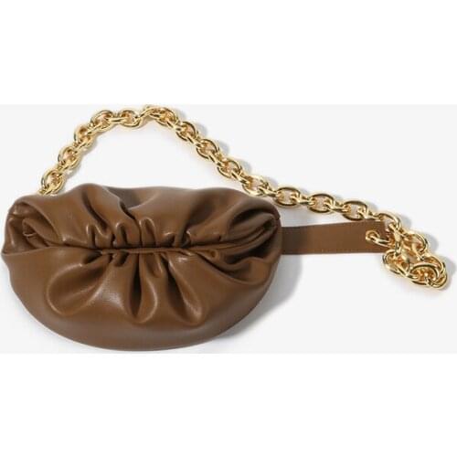 2021 New Trendy Underarm Bag Middle-aged Baguette Bag Shiny Fashion All-match Shoulder Bag Cow Leather women bag