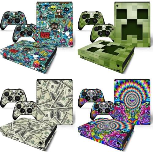 New dsign For X BOX ONE X console sticker and 2 controllers sticker for X BOX ONE X vinyl sticker for x box one X skin sticker
