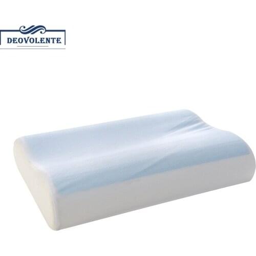 Cooling Gel Memory Foam Orthopedic Neck Soft Pillow Massager Fiber Slow Rebound Foam Travel Pillow Cervical Health Care