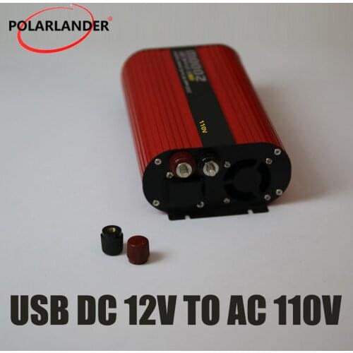 Switch Red Oval car Converter DC 12V to AC 220V/ DC 24V to AC 110V/ DC 24V to AC 220V/ Power Inverter Dual USB