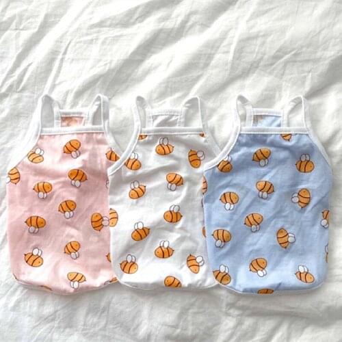 Cute Cartoon Cat Dog Vest Skirt Summer Pet Dog Clothes Yorkshire Chihuahua Pomeranian Shih Tzu maltese Schnauzer Clothing Shirt