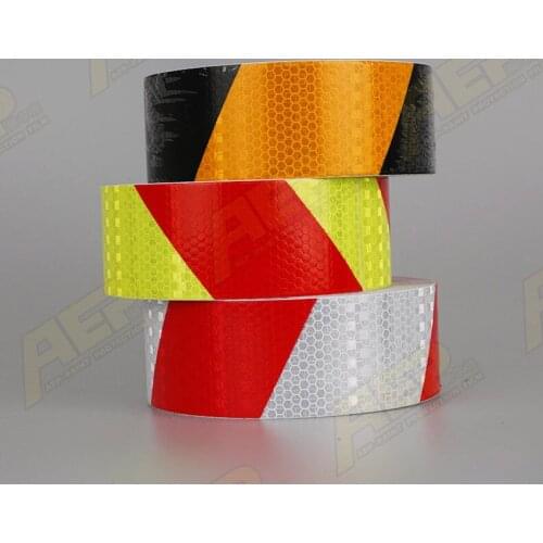 Car Bicycle Motorcycle Styling Twill Reflective Tape Safety Warning Mark Self Adhesive Tape Reflective Film Car Decal Sticker