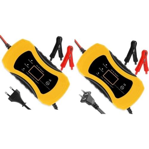 Car Battery Charger 8A 12V Fully Automatic Battery Charger with LCD Screen for Car Motorcycle Lead Acid Battery