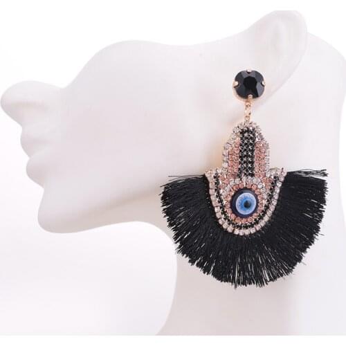 Sehuoran Tassel Earrings For Women 2018 Bohemian Fashion Jewelry Crystal Pendientes Fringe Dangle Earrings Female Oorbellen Gift