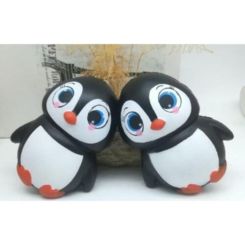 12.5cm Jumbo Cute Penguin Girl Squishy Slow Rising Sweet Scented Phone Strap Accessories For Children Toys Christmas Gift