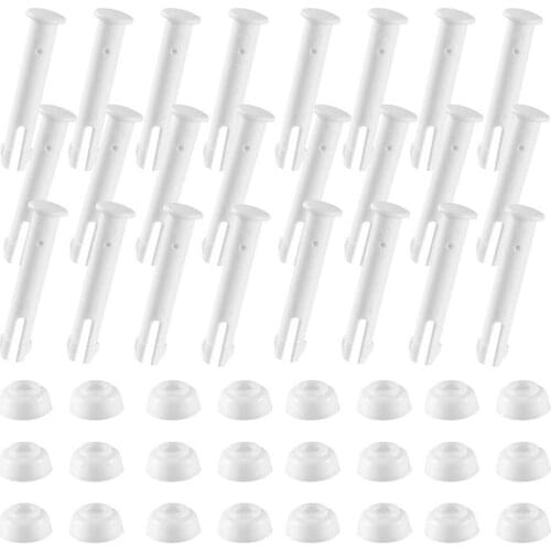 12PCS Plastic Pool Joint Pins Rubber Seals For Intex 10'-12' Above Ground Metal Frame Pools Pool Replacement Parts 28270-28272