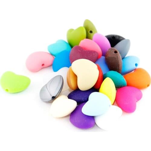 20pcs Baby Silicone Teethers BPA Free Beads Food Grade Baby Teething BeadsSilicone Loose Beads For Baby Infant Baby Chewable