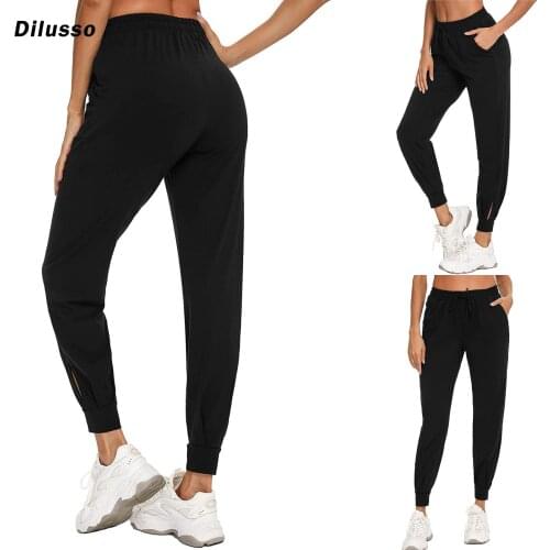 2021 Sports Pants For Women Running Pants Stripe Workout Gym Yoga Sweatpants Loose Summer Fitness Training Jogging Trousers