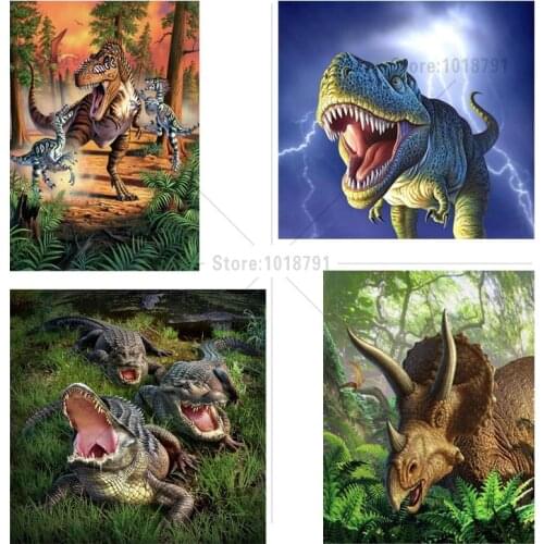 5d Diy Diamond Painting dinosaur Diamond Embroidery Cross Stitch Wall Stick Diamond Mosaic Home Decor Needlework
