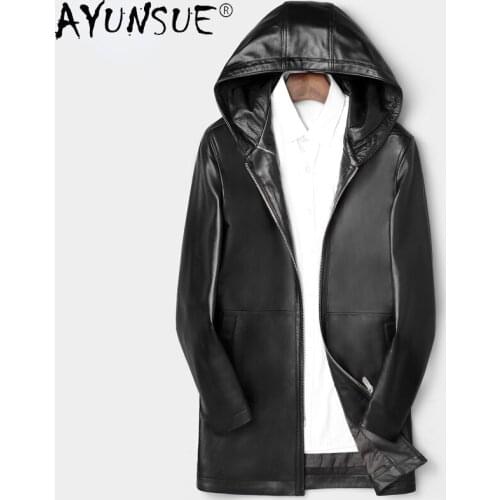 AYUNSUE Hooded Jackets For Men