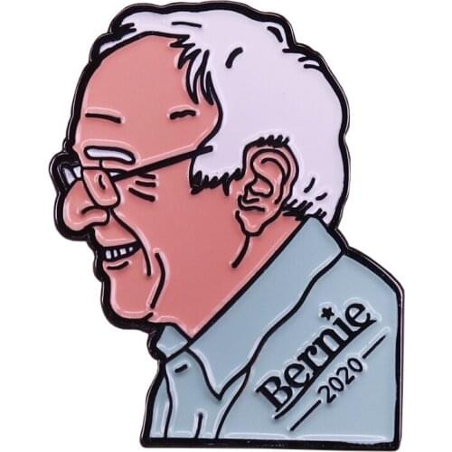 Bernie 2020 enamel pin presidential campaign political brooch Liberal Activist badge support gift