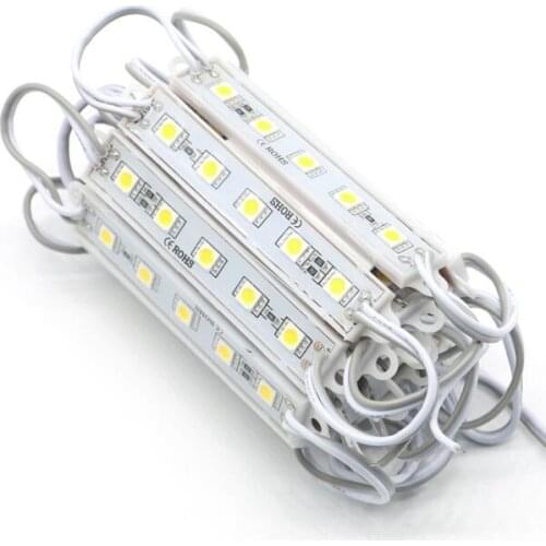 Free shipping 5050 LED Module 5 SMD Strip Waterproof Strip Band Lamp DC 12V 1PCS white/warm white/red/green/blue/yellow