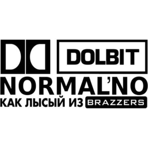 Black/Sliver Funny Dolbit brazzers Car Sticker Vinyl Decal for Auto Car Styling Accessories Graphic C316