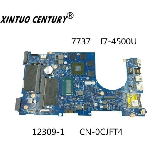 CN-0CJFT4 0CJFT4 CJFT4 12309-1 DELL Inspiron 7737 Laptop anakart I7-4500U test 100% çalışma