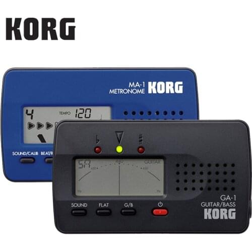 Korg MA1BL MA-1 MA-2 Guitar Solo Metronome Visual Beat Counting Metronome, GA-1 Guitar and Bass Tuner