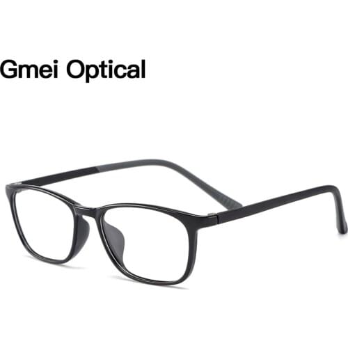 Gmei Optical Ultralight TR90 Square Glasses Frame Men Prescription Eyeglasses Myopia Optical Frames Women Full Rim Eyewear M2070