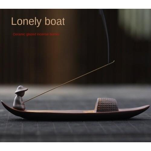 Incense Ceramic Aromatherapy Stove Chinese Ceramic Zen Incense Burner Agarwood Sandalwood Incense Burner buddhist supplies