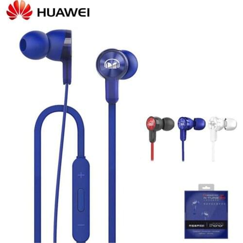 Huawei Honor Earphone Honor Monster AM15 3.5mm In-Ear with Remote and Microphone Wire Control 1.2m For Honor 9 Lite
