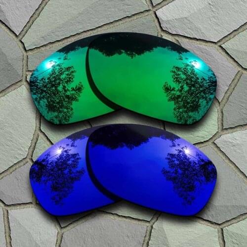Jade Green&Violet Blue Sunglasses Polarized Replacement Lenses for Pit Bull