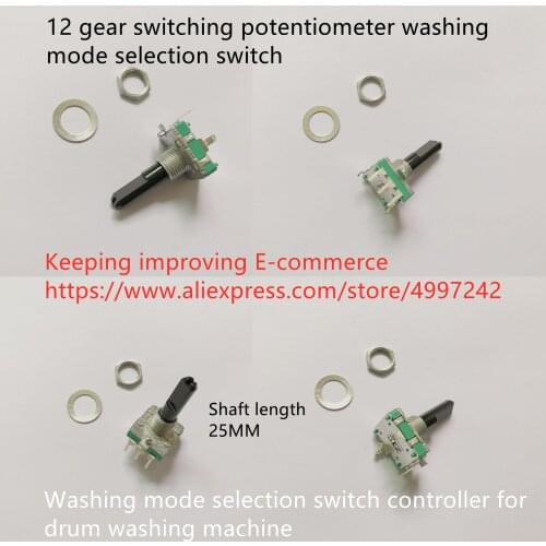 Original new 100% 12gear switching potentiometer washing mode selection switch controller for drum washing machine