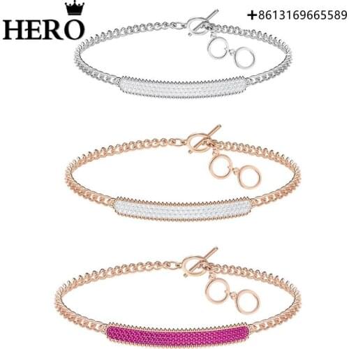 HERO Original Reprint High Quality 1:1 SWA Multicoloured Cubic Zirconia Bracelet With Logo Free Envelope Mail
