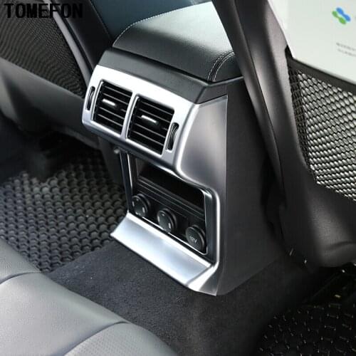 For Jaguar F-Pace X761 2016 2017 Car ABS Chrome Armrest Box Rear Air Condition Vent Cover Trim 1piece