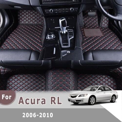 RHD Carpets For Acura RL 2010 2009 2008 2007 2006 Leather Car Floor Mats Custom Auto Styling Interior Accessories Rugs Parts